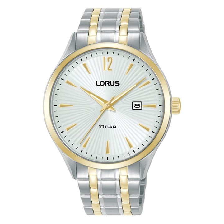 Lorus RH992RX9 Two Tone White Dial Bracelet Watch - W16338