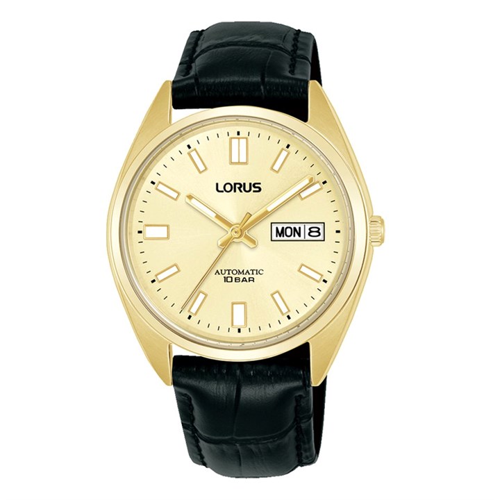 Lorus RL436CX9 Automatic Black Leather Strap Watch - W16349