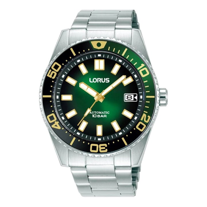 Lorus RU425AX9 Automatic Green Dial Bracelet Watch - W16352
