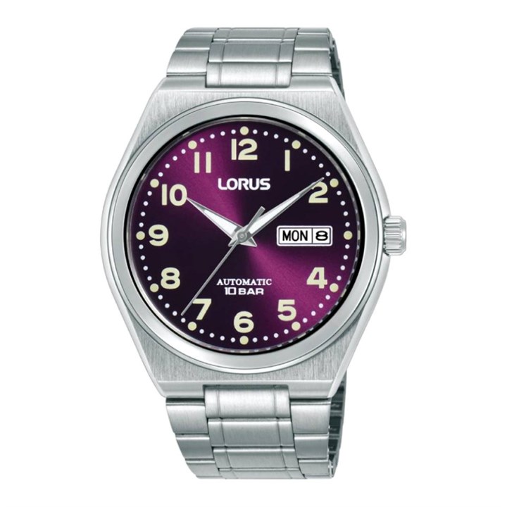 Lorus RL445CX9 Automatic Burgundy Dial Bracelet Watch - W16355