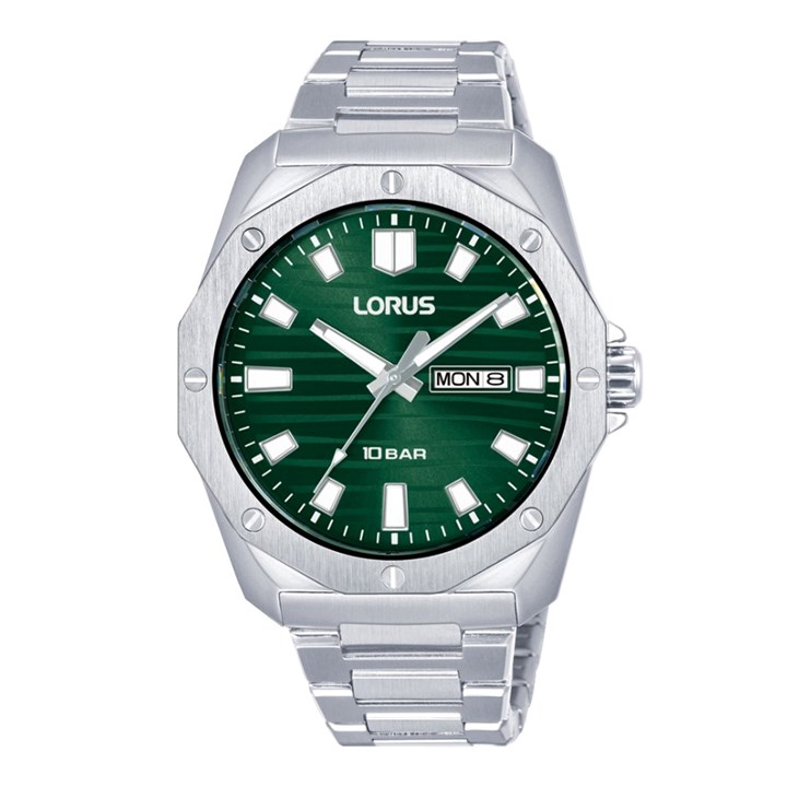 Lorus RJ693AX9 Sport Green Dial Bracelet Watch - W16379