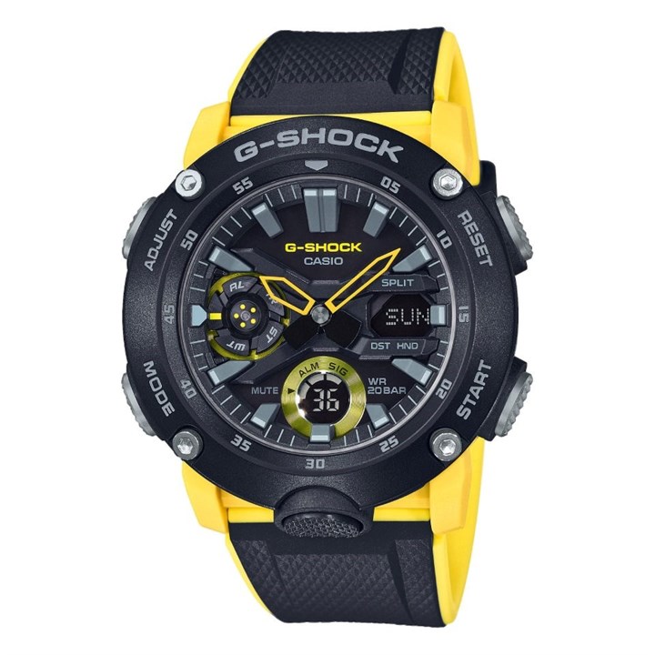 Casio G-SHOCK GA-2000-1A9ER Chronograph Resin Strap Watch - W17101