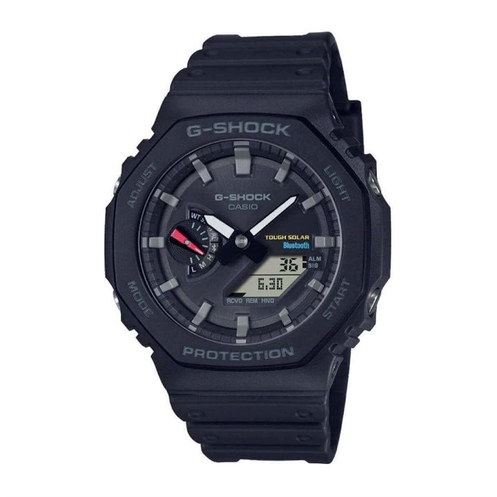 Casio G-Shock GA-B2100-1AER Bluetooth Solar Black Strap Watch - W17317