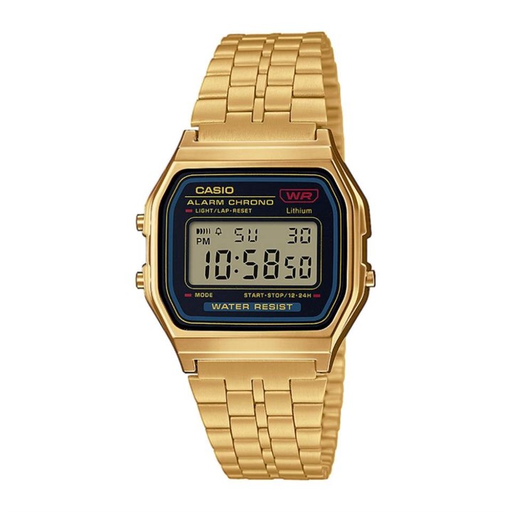 Casio Vintage A159WGEA-1EF Gold Plated Digital Watch - W17363