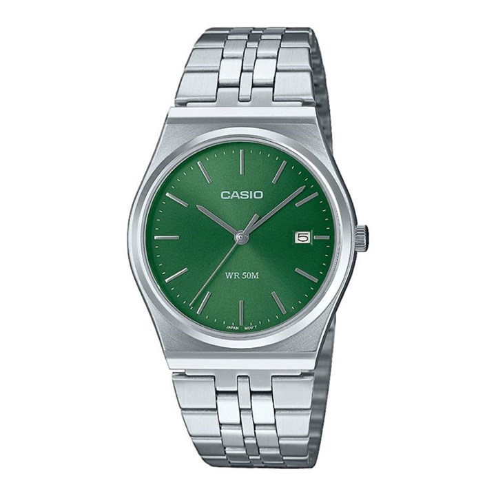 Casio Vintage MTP-B145D-3AVEF Green Dial Bracelet Watch - W17416
