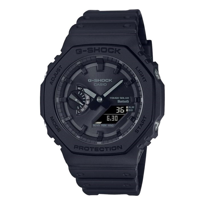 Casio G-Shock GA-B2100-1A1ER Bluetooth Solar Black Resin Strap Watch - W17422