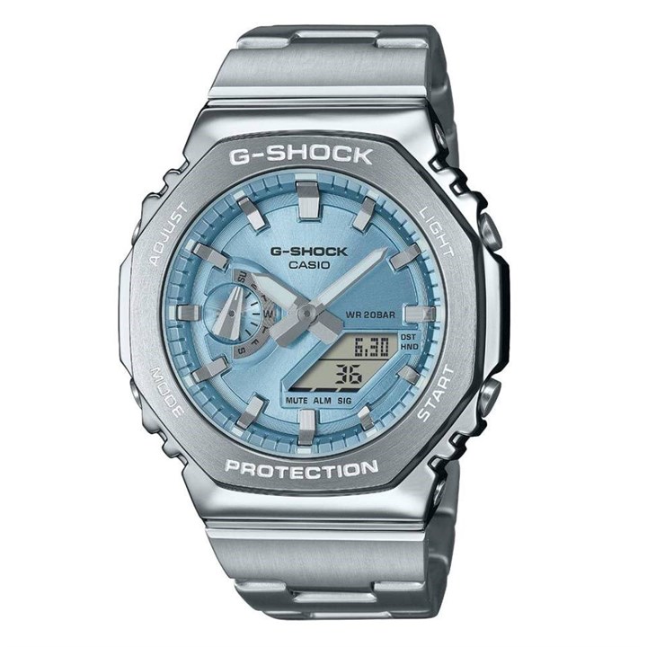 Casio G-Shock GM-2110D-2AER Blue Dial Bracelet Watch - W17463