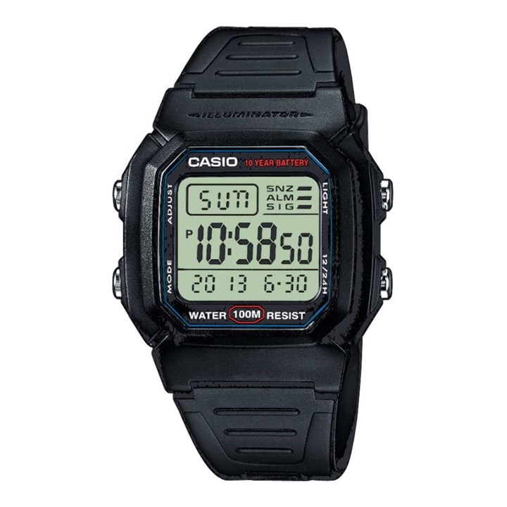 Casio W-800H-1AVES Digital Black Strap Watch - W17467