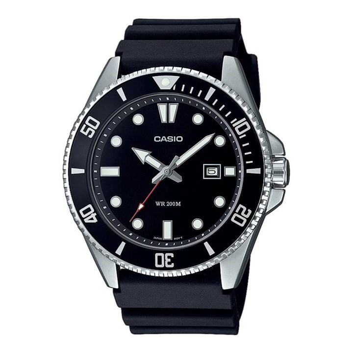 Casio MDV-107-1A1VEF Black Resin Strap Watch - W17475