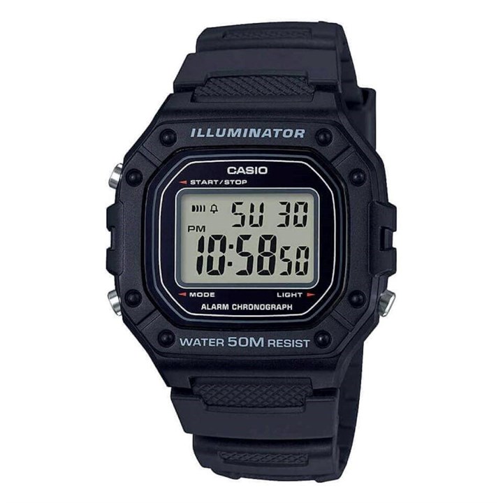 Casio W-218H-1AVEF Digital Black Strap Watch - W17481
