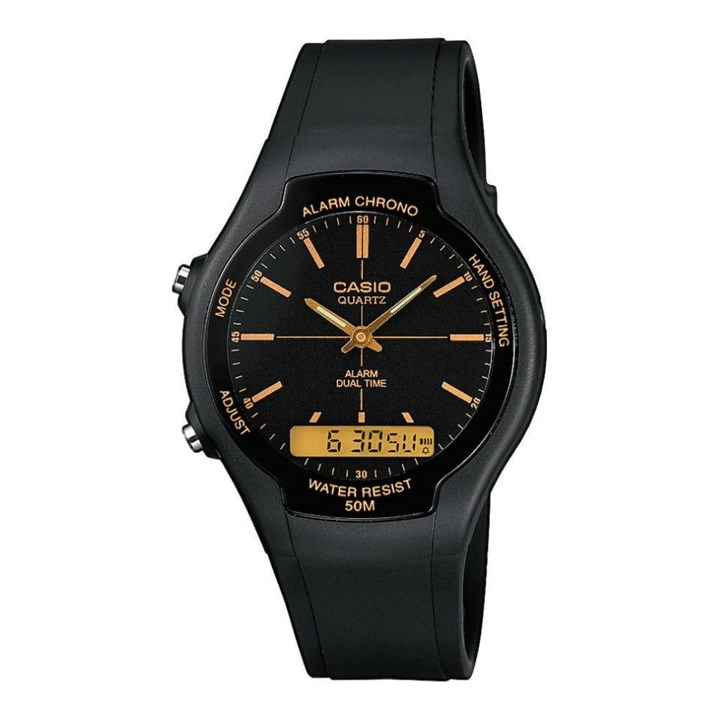 Casio AW-90H-9EVEF Black Resin Strap Watch - W17482