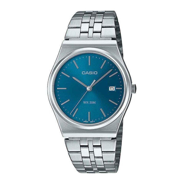 Casio Vintage MTP-B145D-2A2VEF Teal Dial Bracelet Watch - W17533