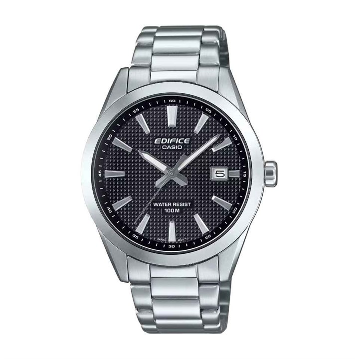 Casio Edifice EFV-160D-1AVEF Black Dial Bracelet Watch - W17549