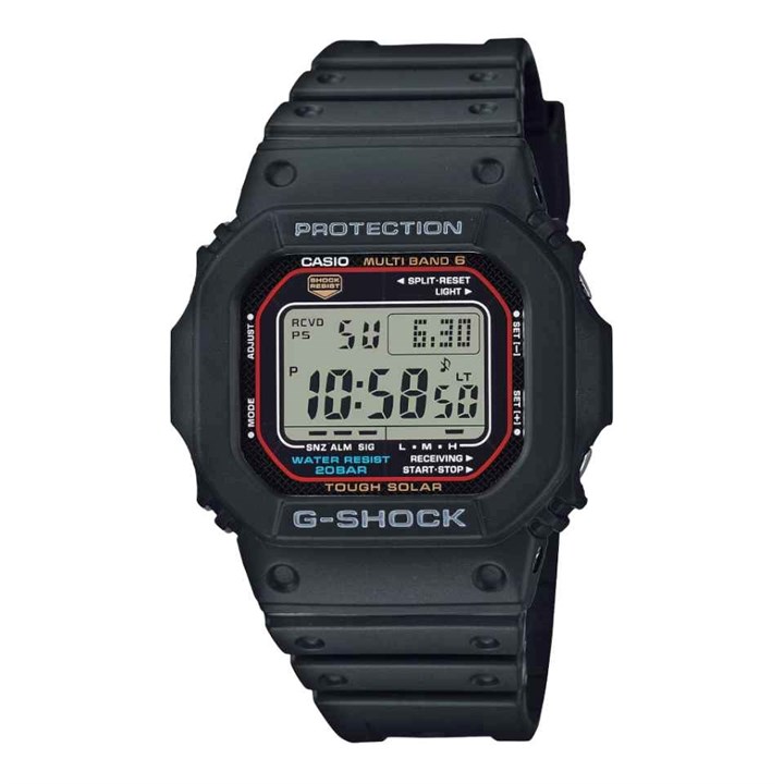 Casio G-SHOCK GW-M5610U-1ER Solar Black Resin Strap Watch - W17582