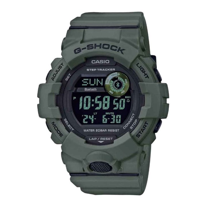 Casio G-SHOCK G-SQUAD GBD-800UC-3ER Green Strap Smartwatch - W17583