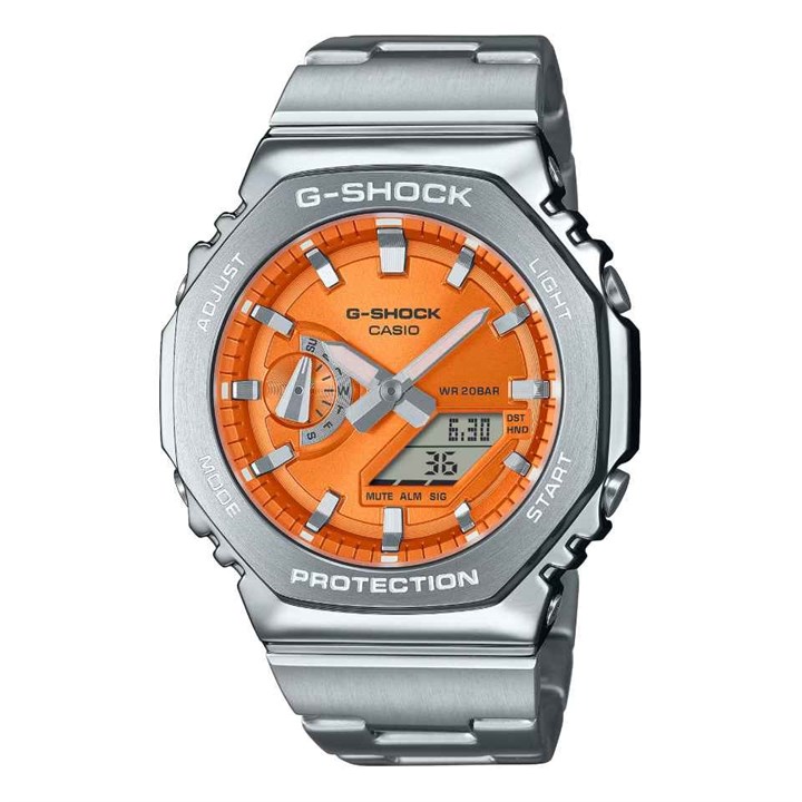 Casio G-SHOCK GM-2110D-4AER Orange Dial Bracelet Watch - W17585
