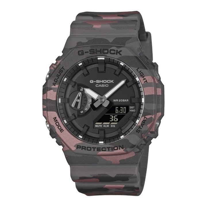 Casio G-SHOCK GA-2100CM-8AER Dark Camouflage Resin Strap Watch - W17592