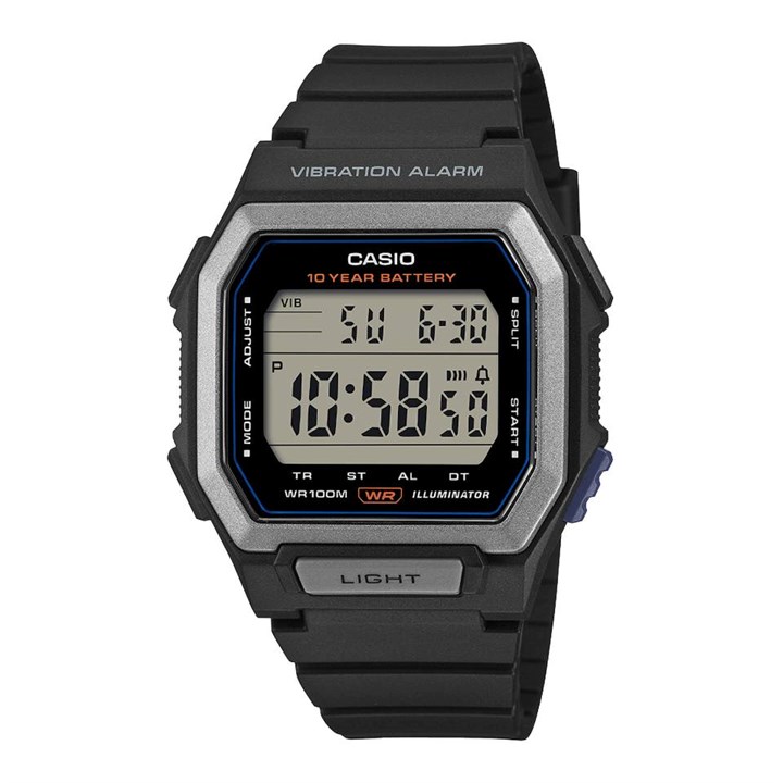 Casio W-738H-1AVEF Digital Black Resin Strap Watch - W17638