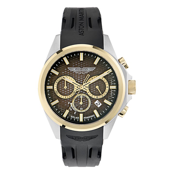Aston Martin MTRH2S605 Thrill Solar Chronograph Black Strap Watch - W20100