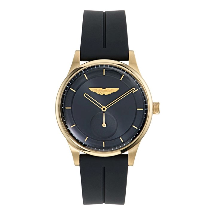 Aston Martin MTIL1F601 Icon SLS Black Silicone Strap Watch - W20103