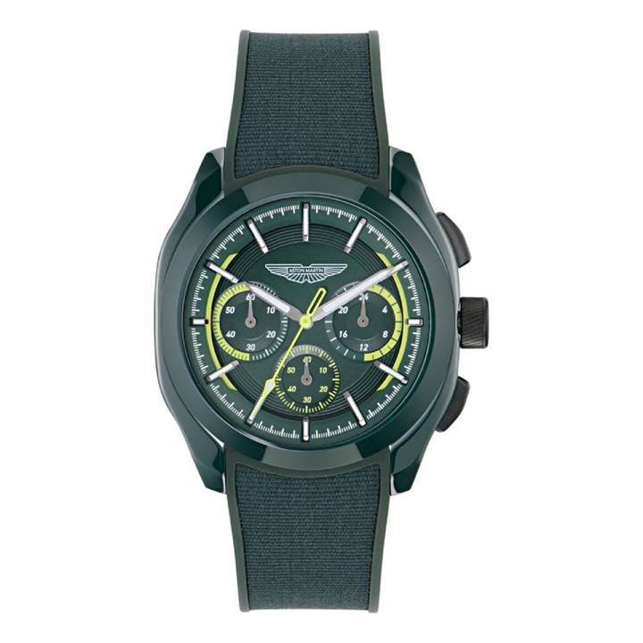 Aston Martin MTRC2F602 Thrill CRT Chronograph Green Strap Watch - W20107