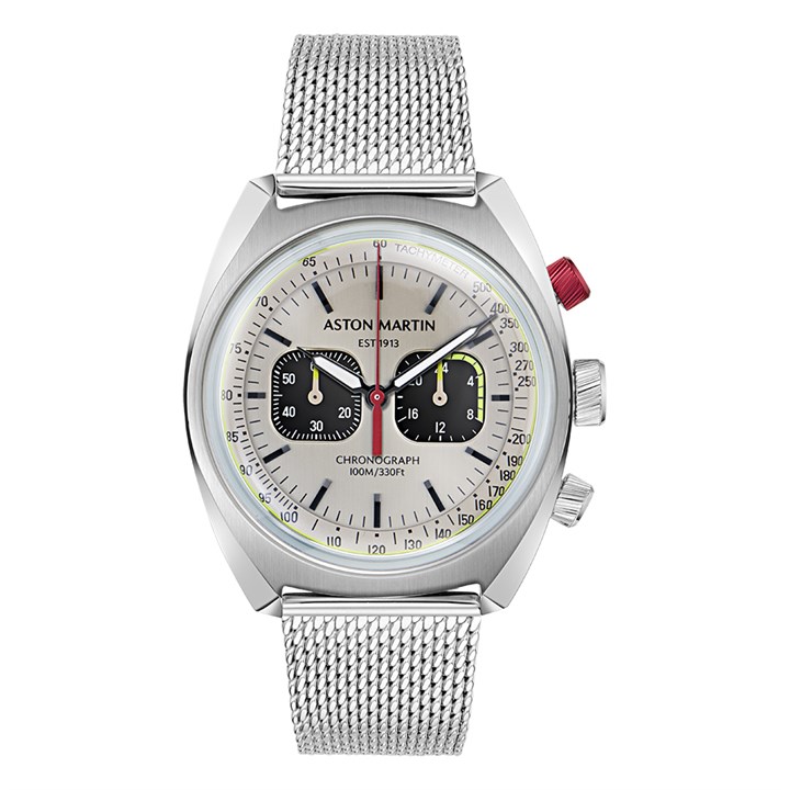 Aston Martin MTTS2F501 Timeless Chronograph Stainless Steel Mesh Bracelet Watch - W2072