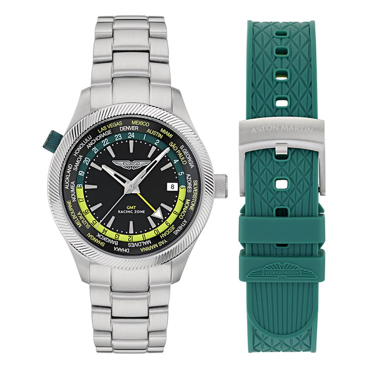 Aston Martin MTIZ1F503 Icon GMT Watch With Interchangeable Straps - W2074