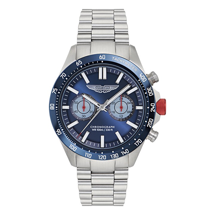 Aston Martin MTIS1F503 Icon Chronograph Blue Dial Stainless Steel Bracelet Watch - W2077