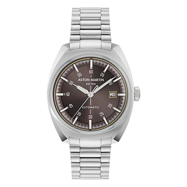 Aston Martin MTTS2S602 Timeless Automatic Stainless Steel Brown Dial Bracelet Watch - W2089