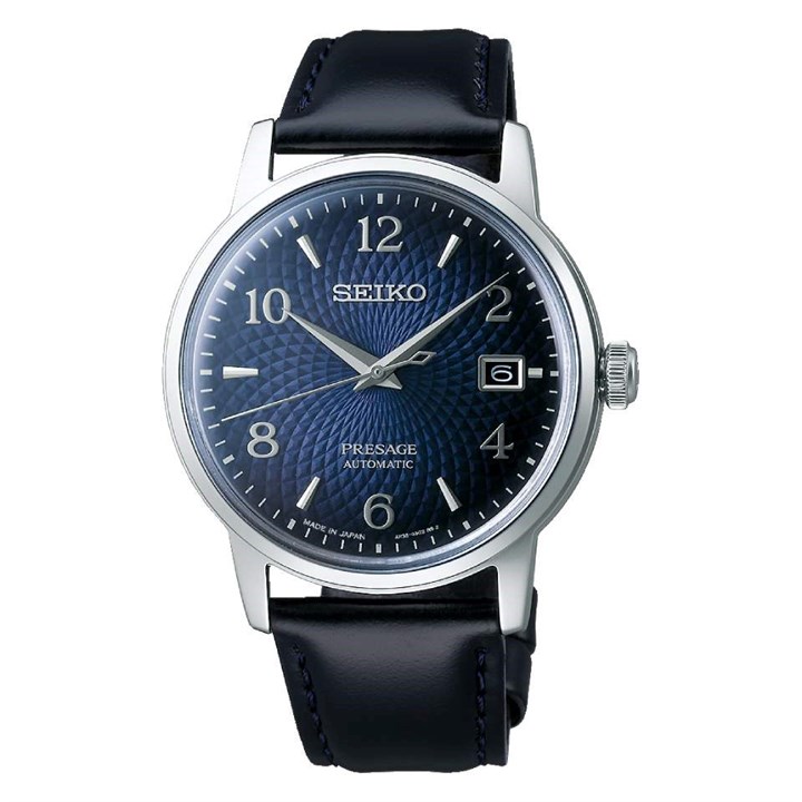 Seiko Presage SRPE43J1 Automatic Black Leather Strap Watch - W24206