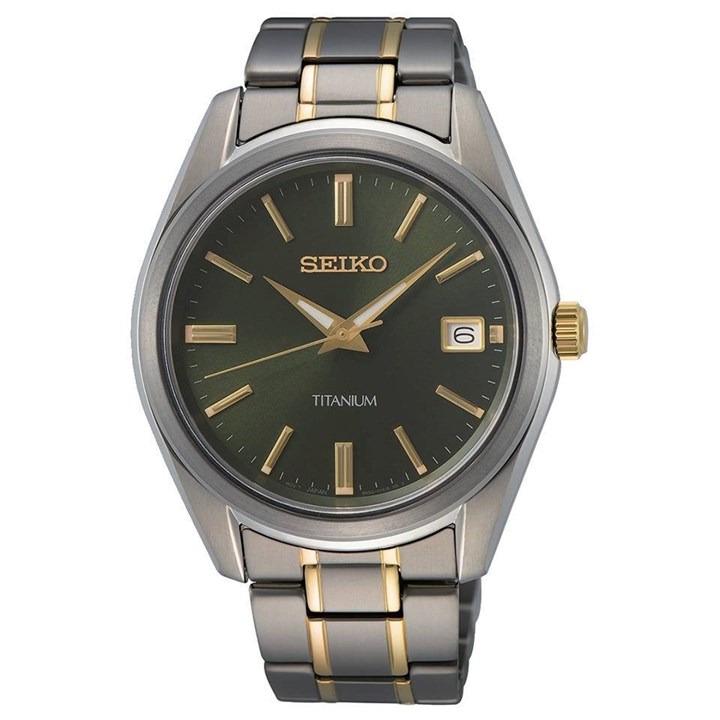 Seiko SUR377P1 Titanium Two Tone Bracelet Watch - W25212