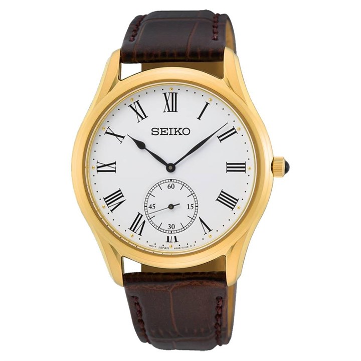 Seiko SRK050P1 Conceptual Brown Leather Strap Watch - W25390