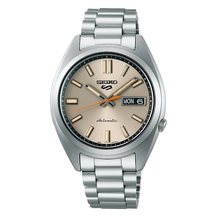 Seiko 5 Sports SRPK91K1 SNXS 'Beige Chinos' Automatic Bracelet Watch - W25435