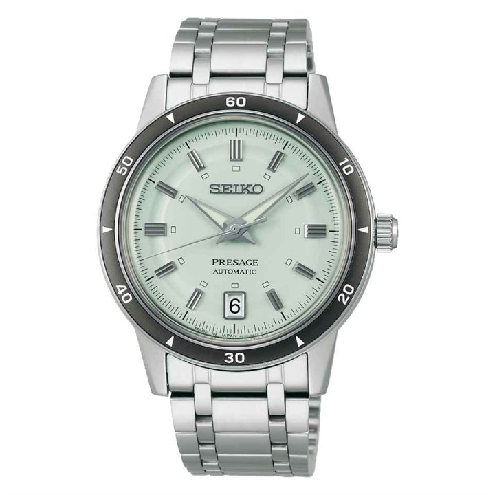 Seiko Presage SRPL71J1 Style 60s Ice Green Bracelet Watch - W25506