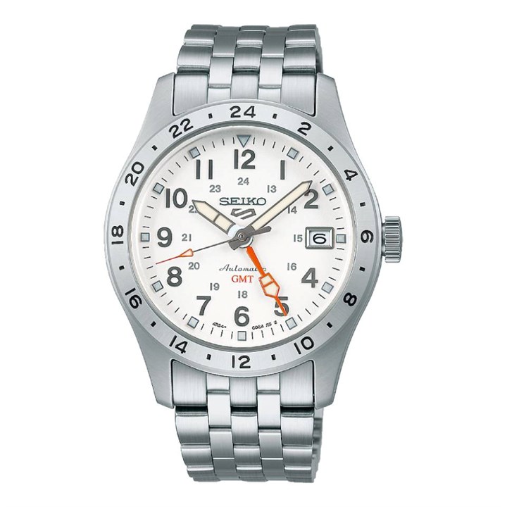 Seiko 5 Sports SSK059K1 'Overwhite’ Field GMT Bracelet Watch - W25532