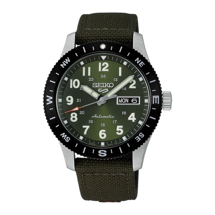 Seiko 5 Sports HDB008K1 Automatic Sports Field Green Strap Watch - W25560