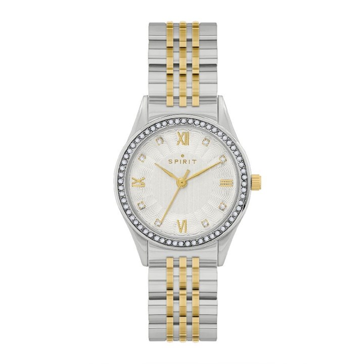 Spirit SP4001 Two Tone Stone Set Bracelet Watch - W27139