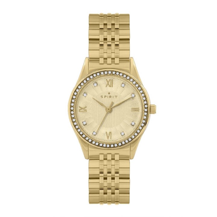 Spirit SP4000 Gold Plated Stone Set Bracelet Watch - W27140