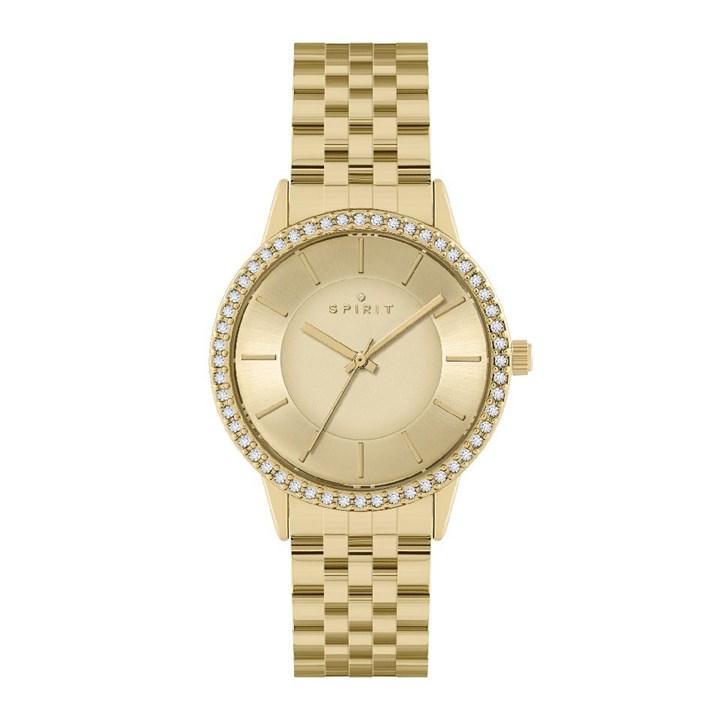 Spirit SP4023 Gold Plated Stone Set Bracelet Watch - W27144