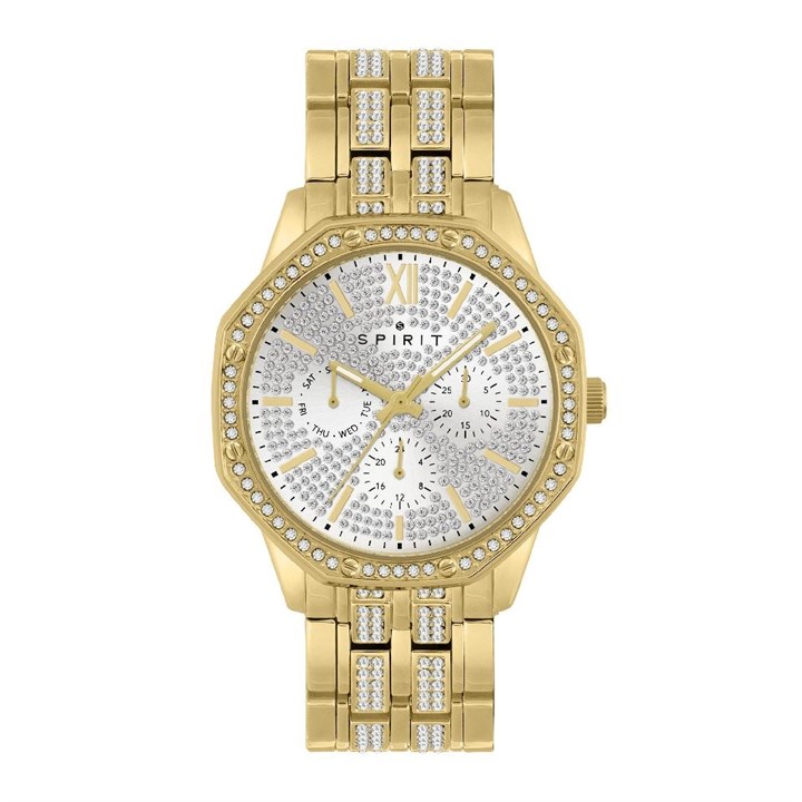 Spirit SP3020 Gold Plated Stone Set Bracelet Watch - W27150