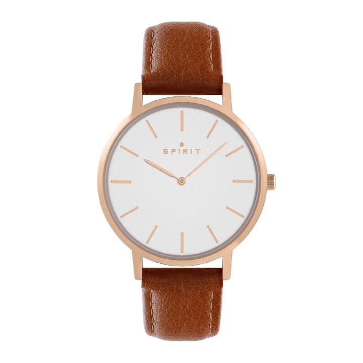 Spirit SP1014 Brown Leather Strap Watch - W27153