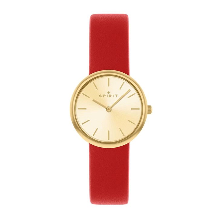 Spirit SP2006 Red Leather Strap Watch - W27161