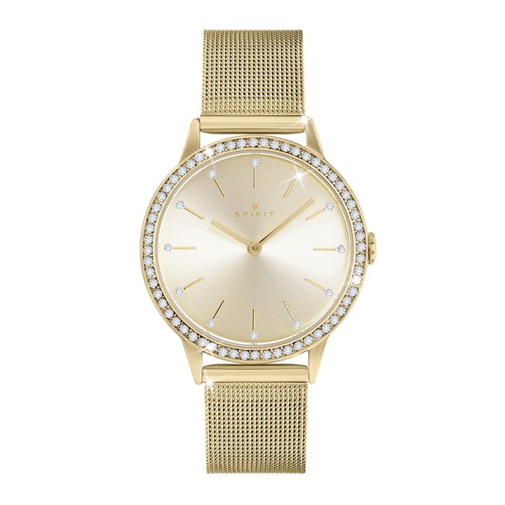 Spirit SP4036 Gold Tone Mesh Bracelet Watch - W27178