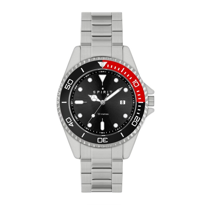 Spirit SP3035 Blue And Red Bezel Bracelet Watch - W27198