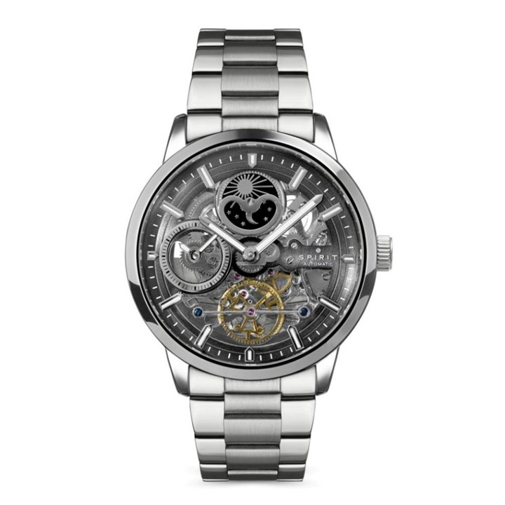 SP3042 Spirit Automatic Black Open Dial bracelet Watch - W27226