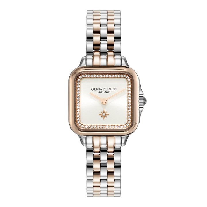 Olivia Burton 24000125 Grosvenor Two Tone Bracelet Watch - W28145
