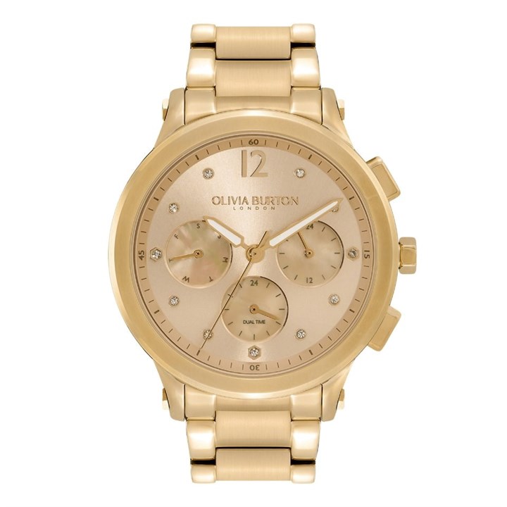 Olivia Burton 24000054 Sports Luxe Gold Plated Multifunction Bracelet Watch - W28146