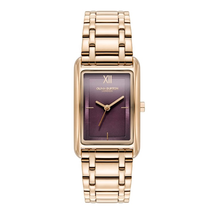 Olivia Burton 24000196 Grove Rose Tone Bracelet Watch - W28195