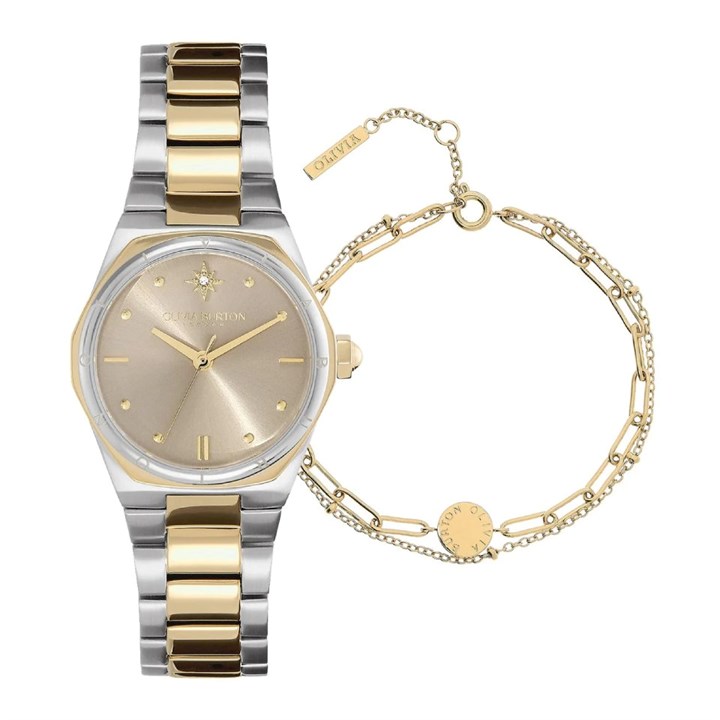 Olivia Burton 24070011 Mini Hexa Watch And Bracelet Gift Set - W28216