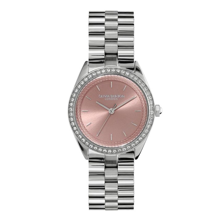 Olivia Burton 24000134 Bejewelled Rose Dial Bracelet Watch - W28235